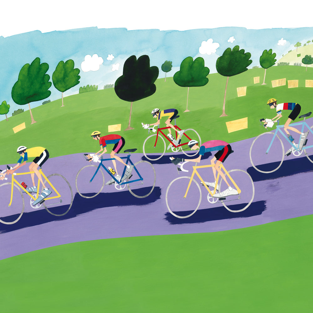 Cycling Greetings Card