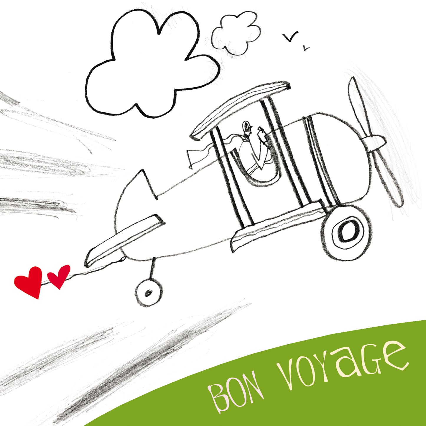 Happy Holidays, Bon Voyage Greetings Card