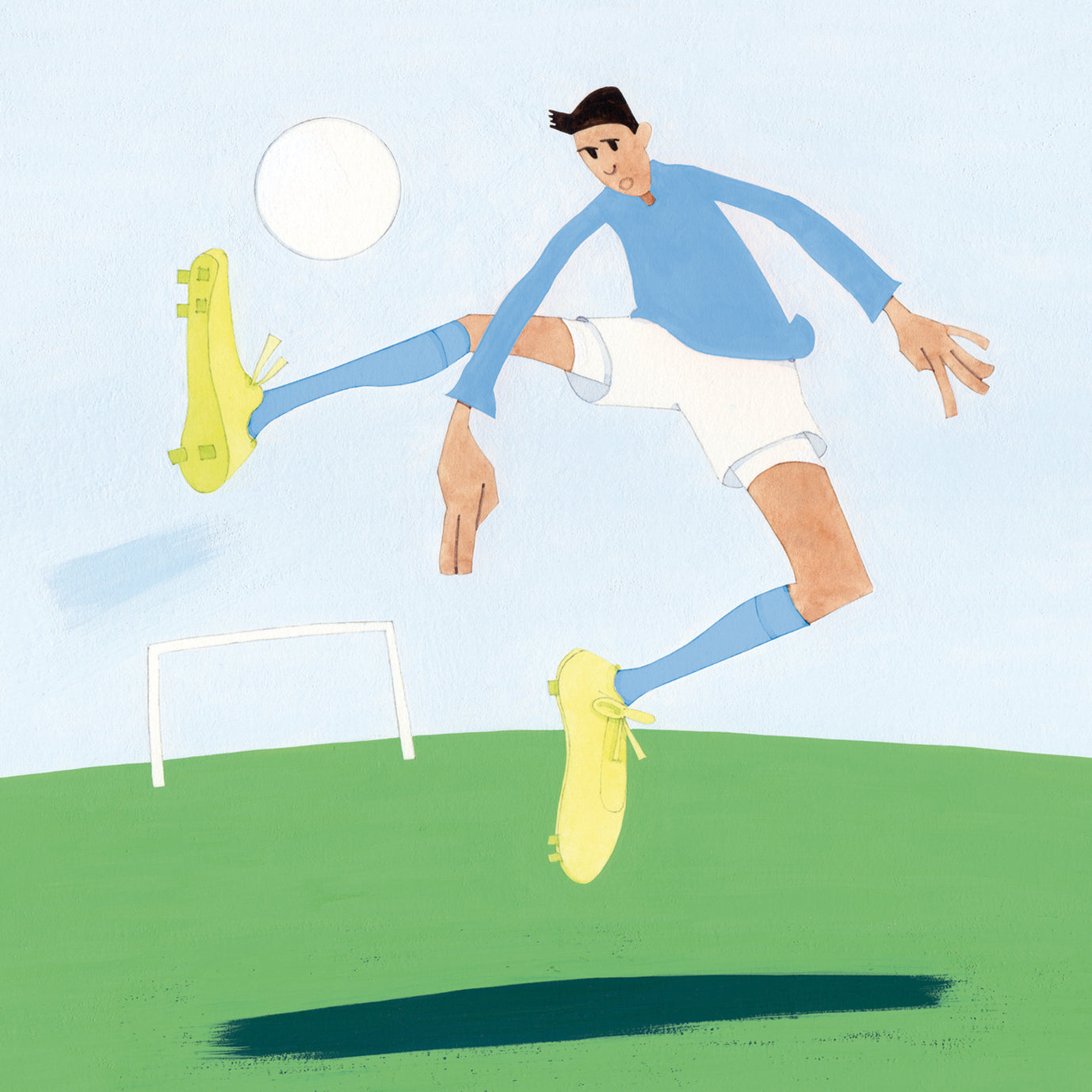 Footballer Happy Birthday Greetings Card