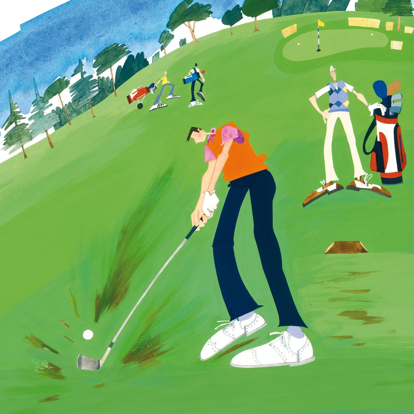 Golf Greetings Card