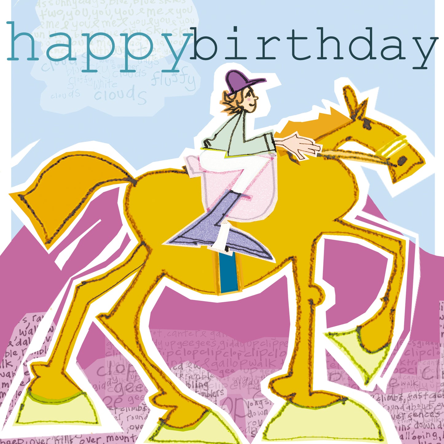 Horse Rider Greetings Card