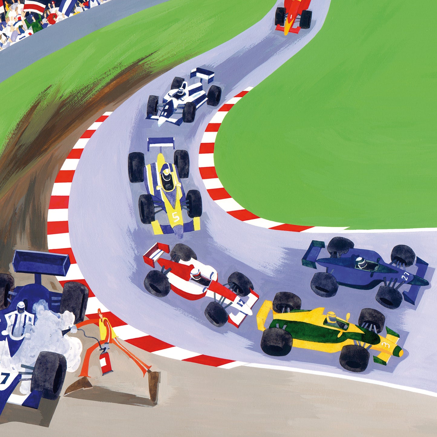 Motor Racing Greetings Card