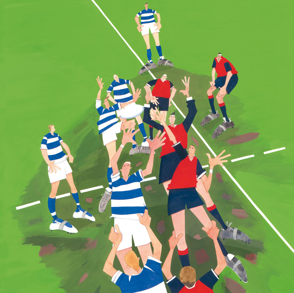 Rugby Greetings Card