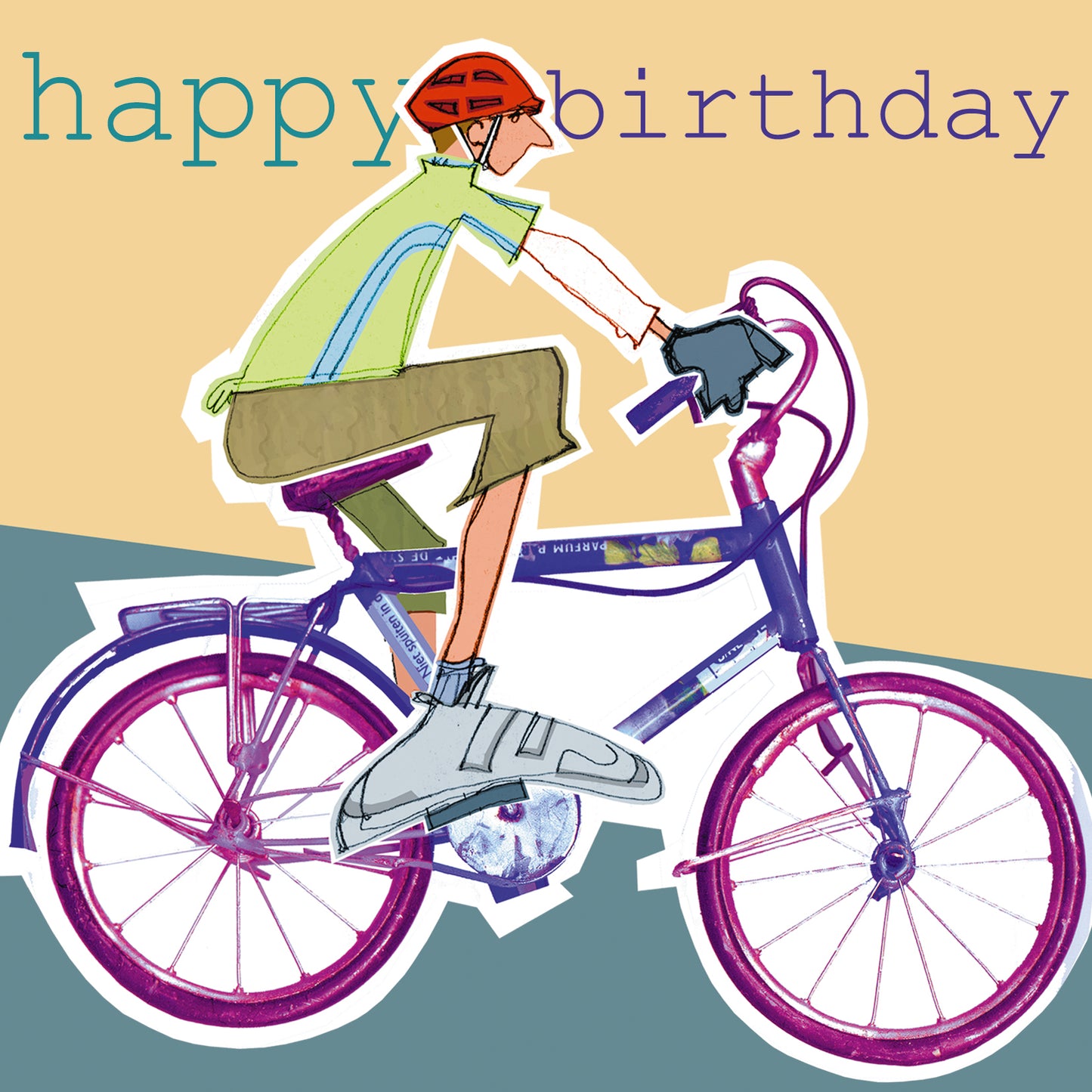 Cyclist Greetings Card