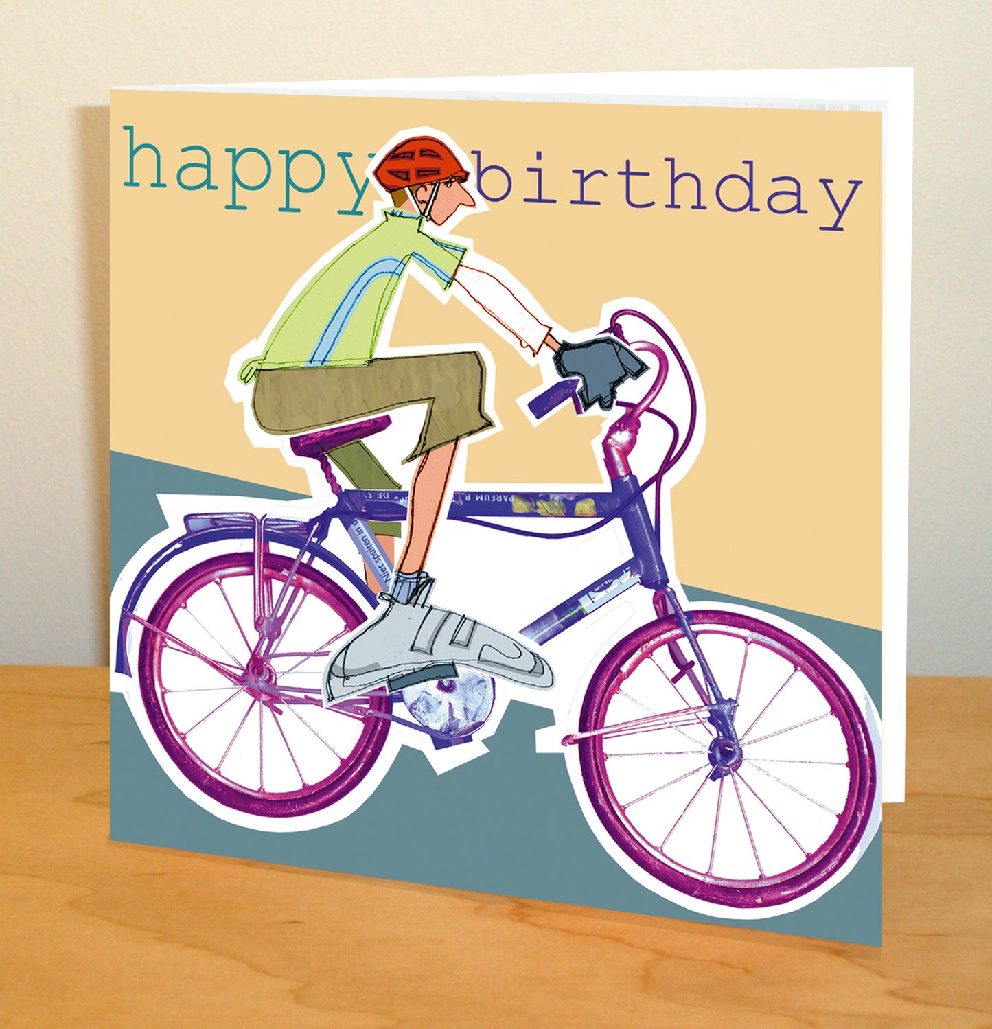 Cyclist Greetings Card