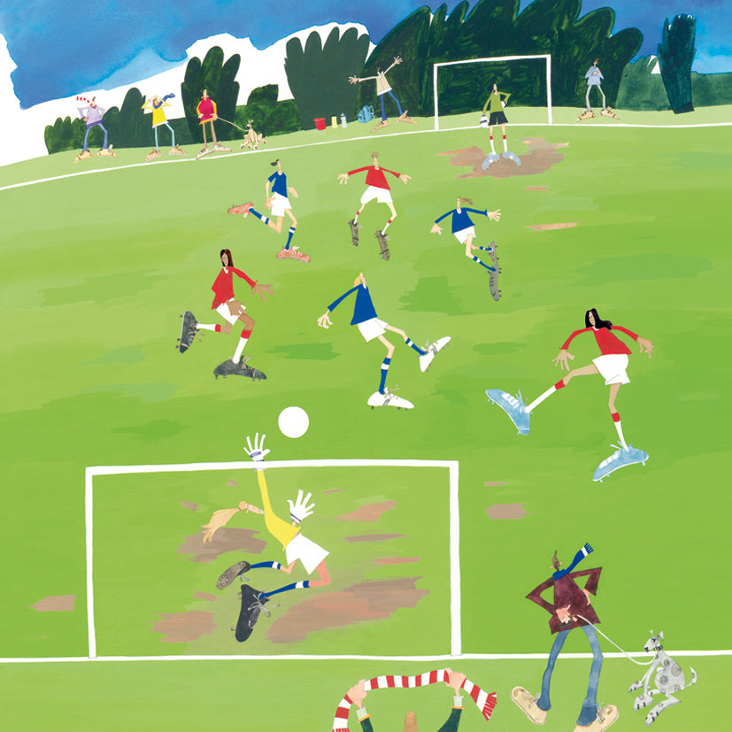 Girl's and Women's Football Greetings Card