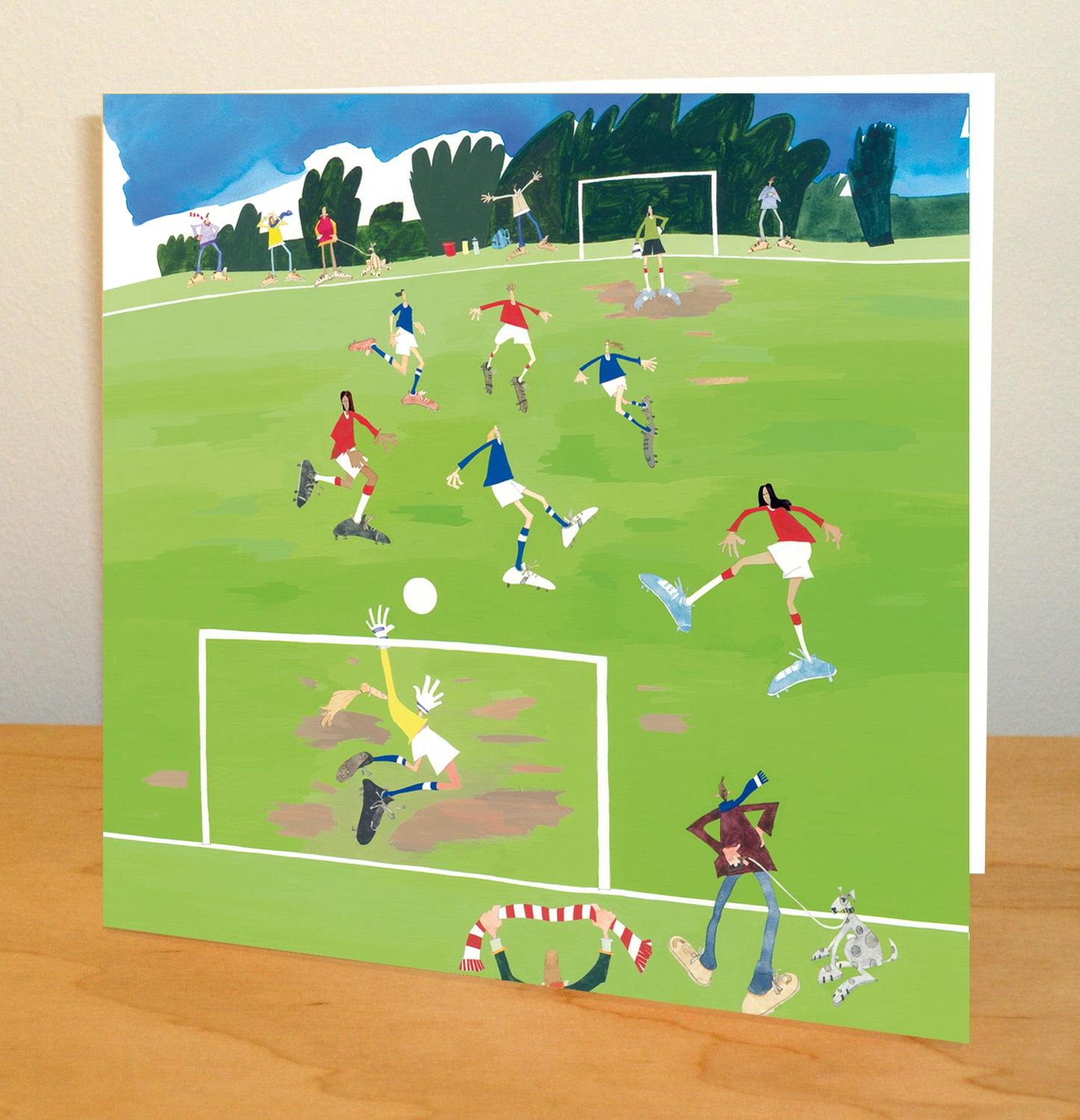 Girl's and Women's Football Greetings Card