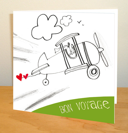 Happy Holidays, Bon Voyage Greetings Card