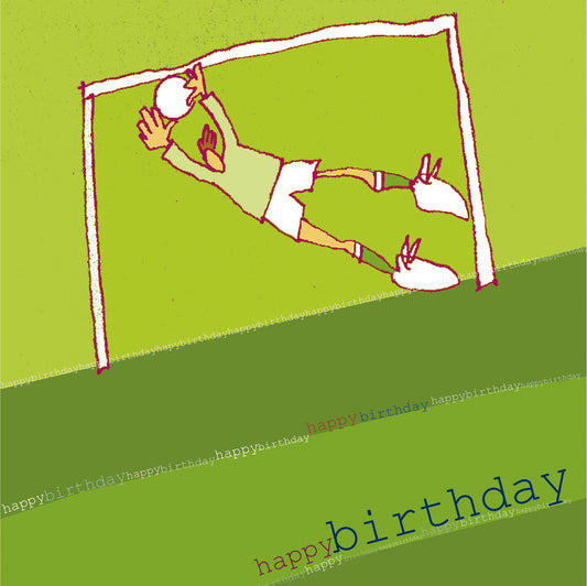 Goalkeeper Football Greetings Card