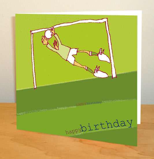 Goalkeeper Football Greetings Card