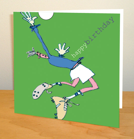 Goalkeeper Happy Birthday Greetings Card