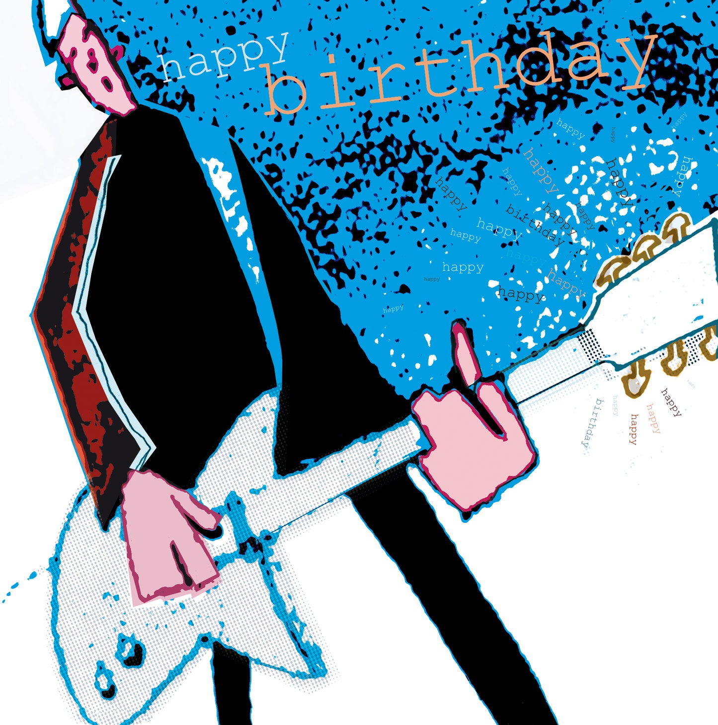 Guitarist Greetings Card