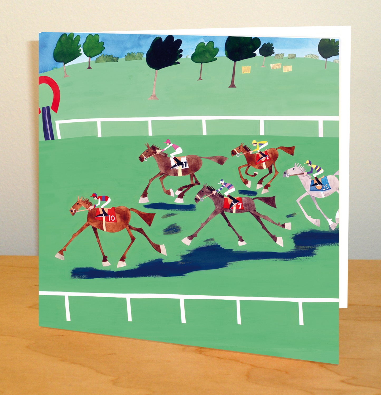 Horse Racing Greetings Card