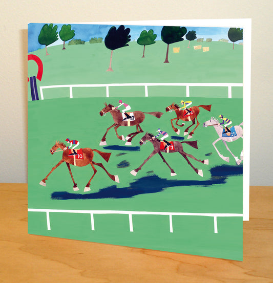 Horse Racing Greetings Card