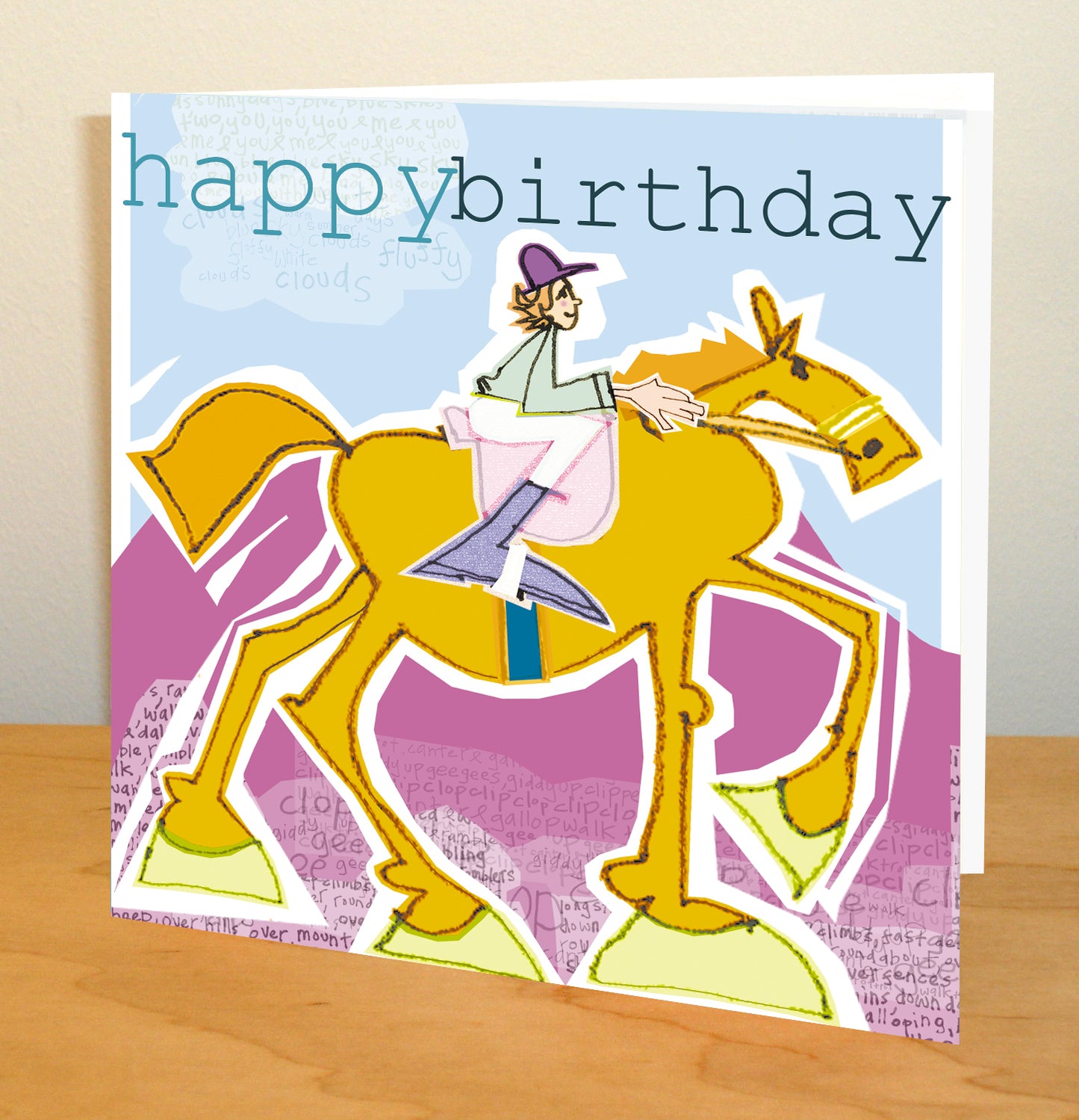 Horse Rider Greetings Card
