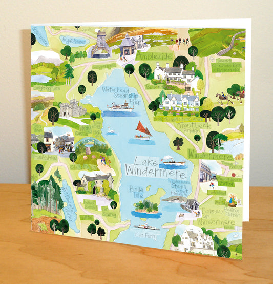 Lake Windermere Greetings Card