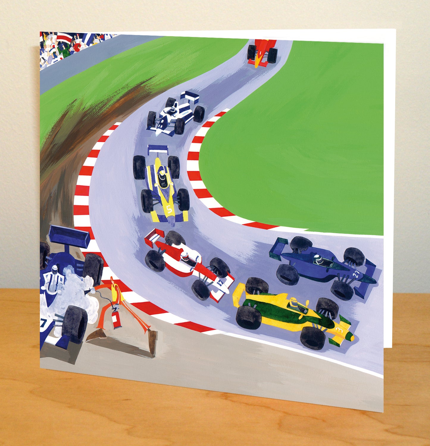 Motor Racing Greetings Card