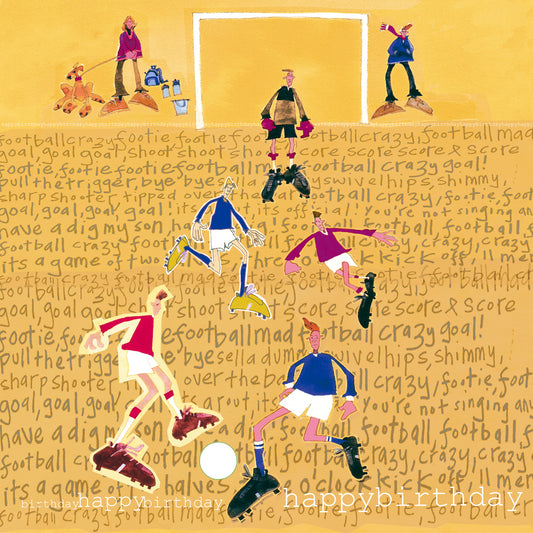Football Match Greetings Card