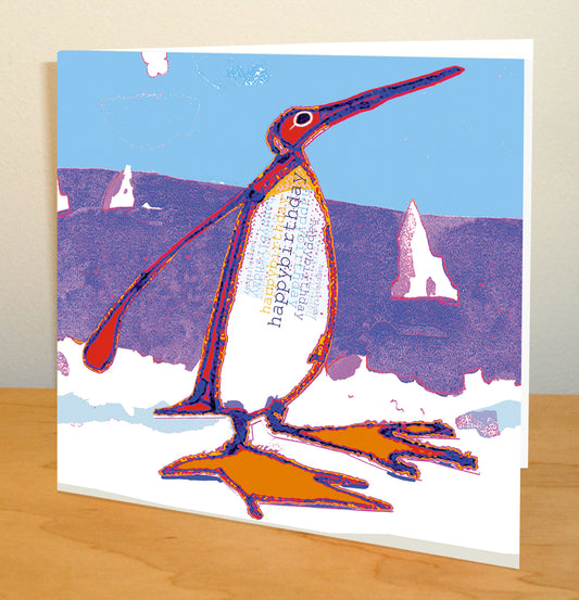 Penguin Happy Birthday Greetings Card