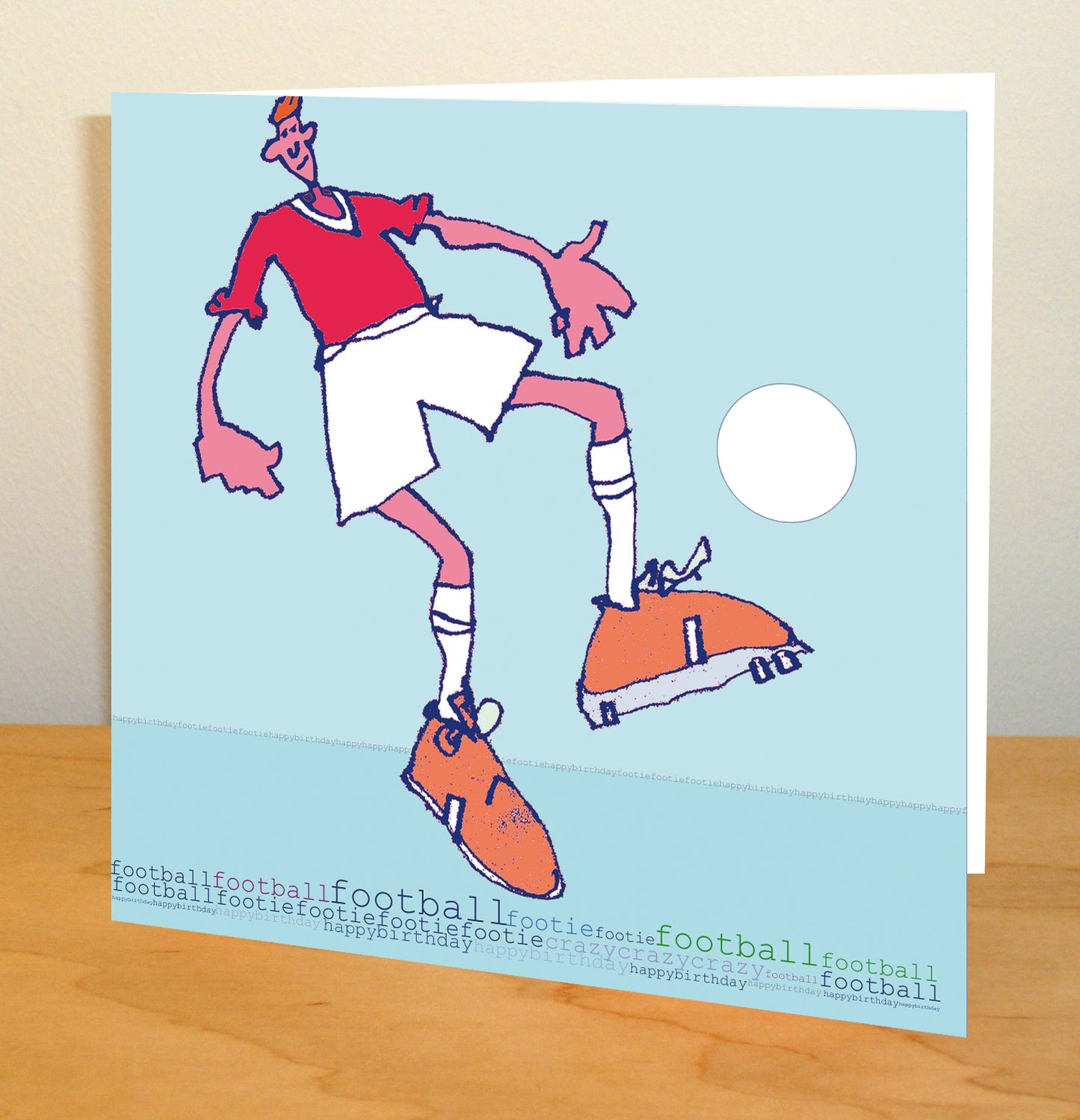 Footballer Happy Birthday Greetings Card