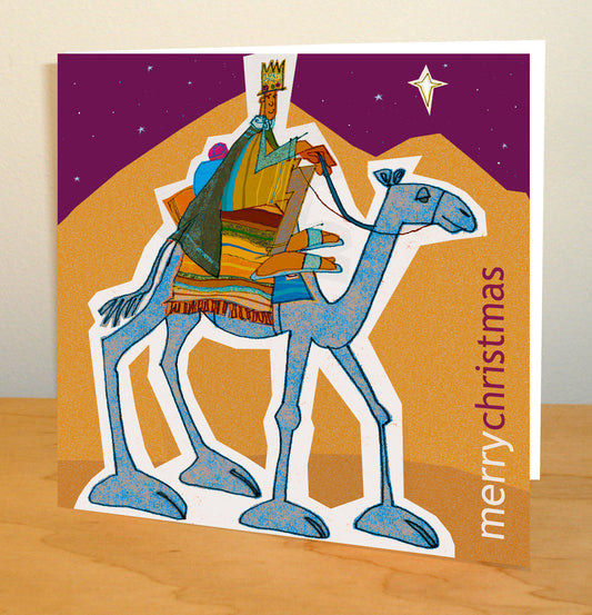 Z4 Merry Christmas Wise Man Christmas Greetings Card