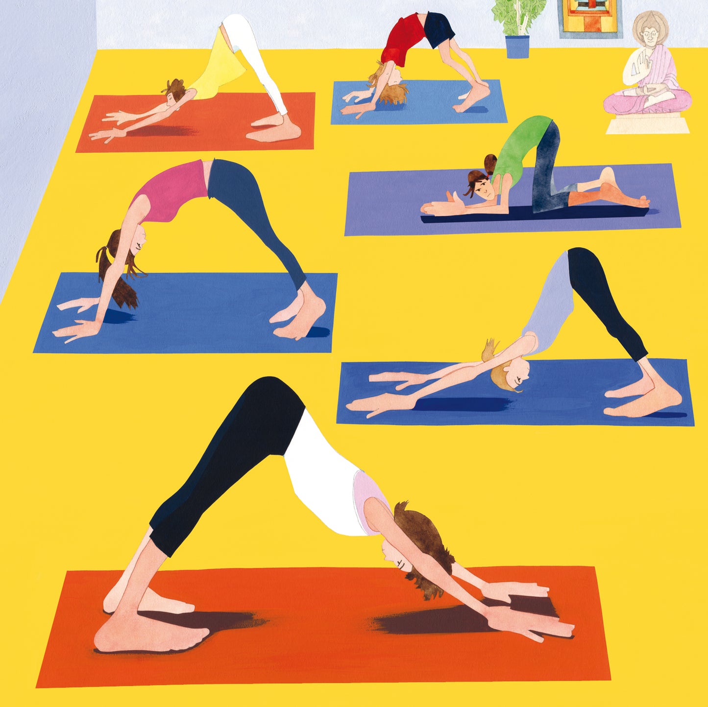 Yoga Greetings Card